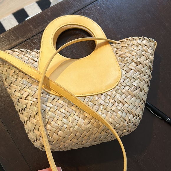 Mango Straw Basket Tote Bag - Picture 7 of 7